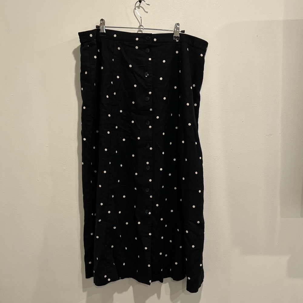 Requirements Polka Dot Maxi Skirt with Buttons